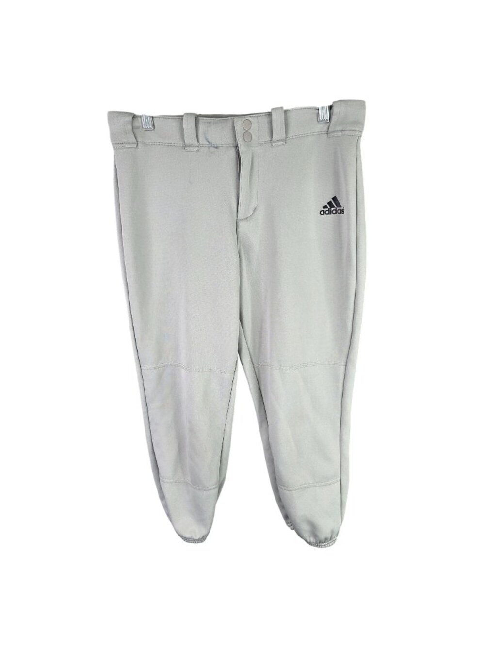 Mens Adidas AEROREADY Grey Baseball Pants 100% Polyester Back Pockets Size M